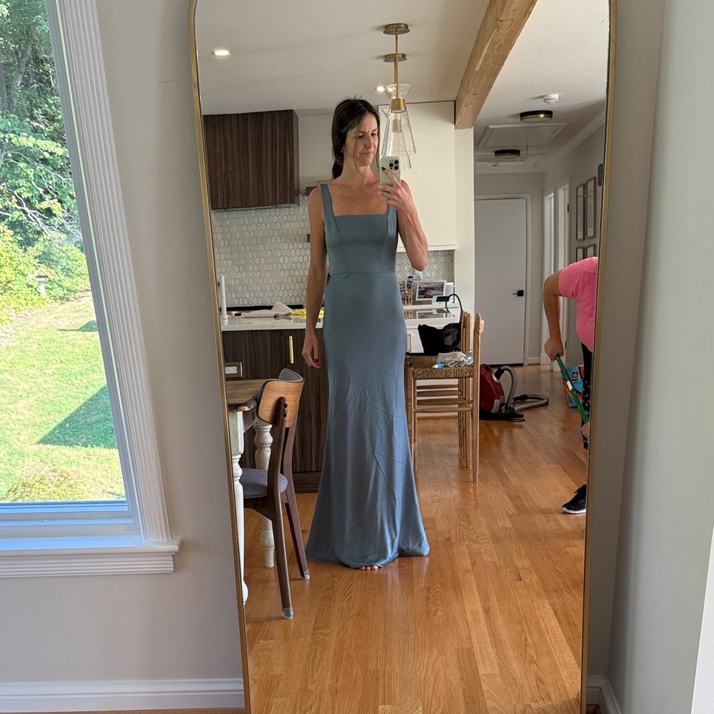 Elegant Blue Maxi Dress